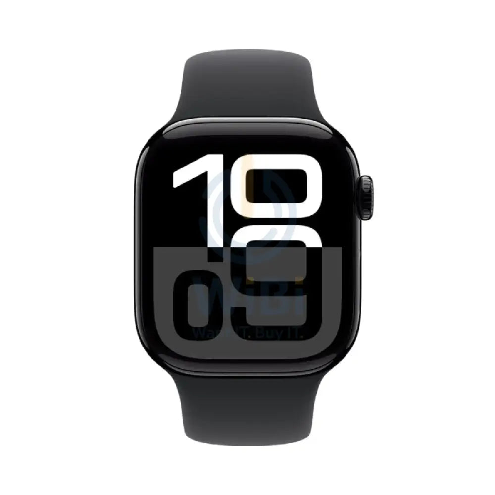 Apple Watch Series 10 with Sport Band - LTPO OLED / 64GB / 42mm / Small/Medium / Bluetooth / Wi-Fi / Jet Black Smart