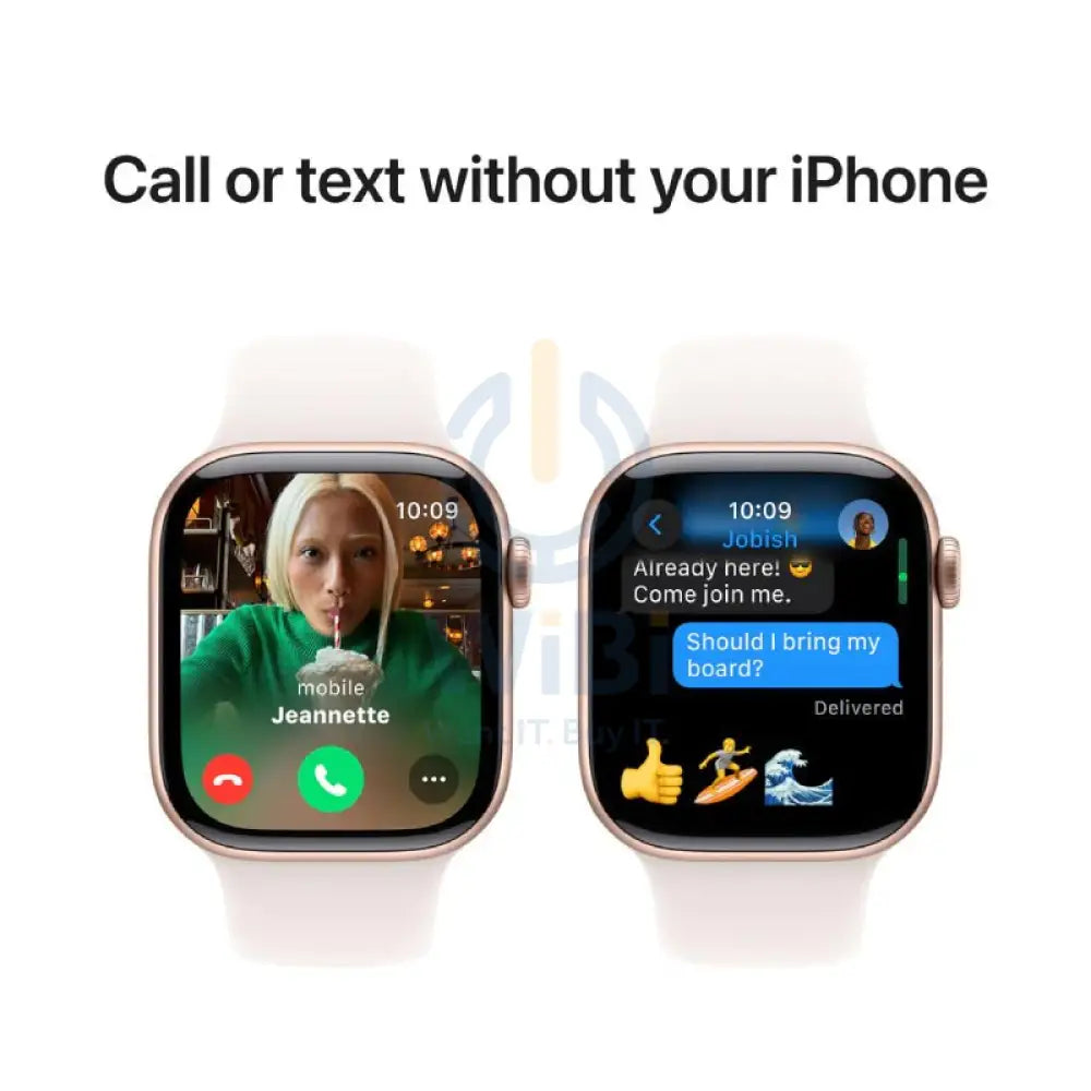 Apple Watch Series 10 with Sport Band - LTPO OLED / 64GB / 42mm / Small/Medium / Bluetooth / Wi-Fi / Rose Gold Smart