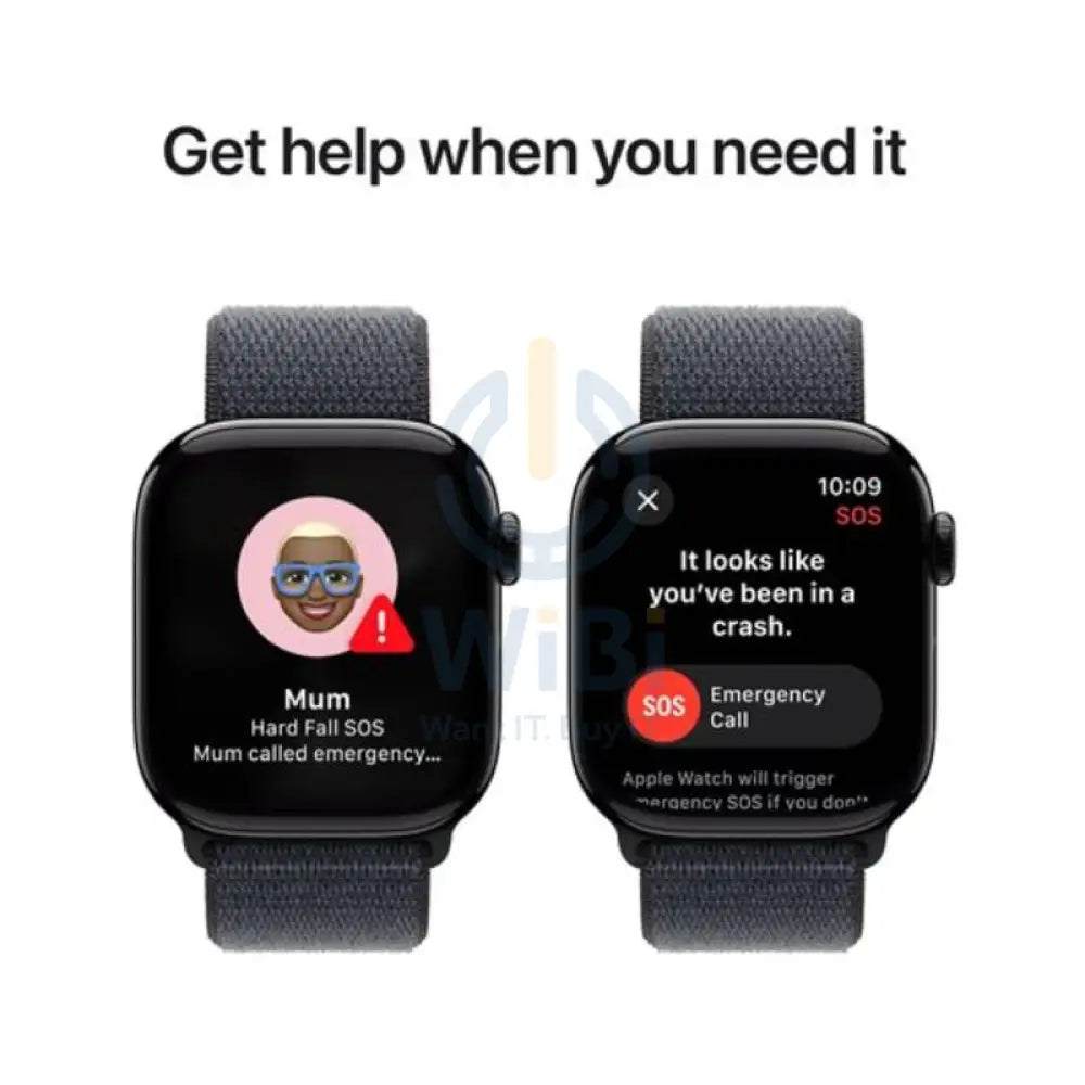 Apple Watch Series 10 with Sport Loop - LTPO OLED / 64GB / 42mm / Bluetooth / Wi-Fi / Cellular / Jet Black Smart Watches