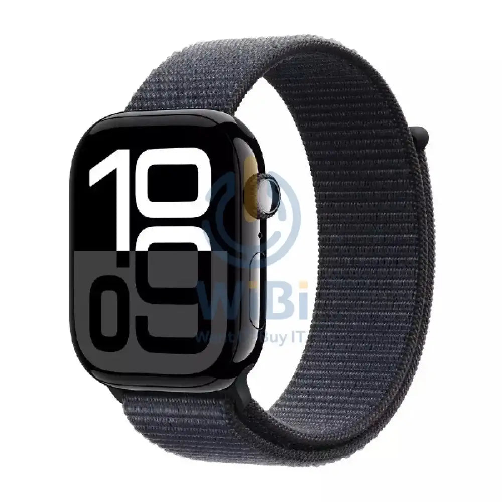 Apple Watch Series 10 with Sport Loop - LTPO OLED / 64GB / 42mm / Bluetooth / Wi-Fi / Cellular / Jet Black Smart Watches