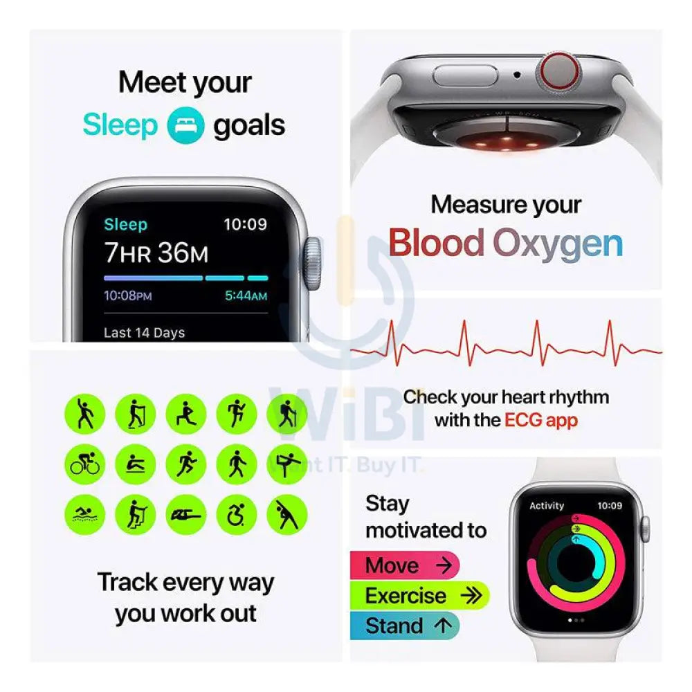 Apple Watch Series 6 - OLED / 32GB / 44mm / Bluetooth / Wi-Fi / Blue - Apple Products