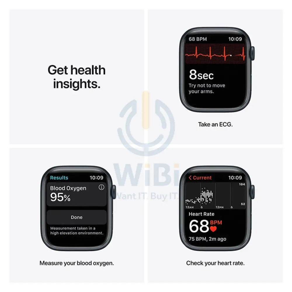 Apple Watch Series 7 - OLED / 32GB / 45mm / Bluetooth / Wi-Fi / Midnight