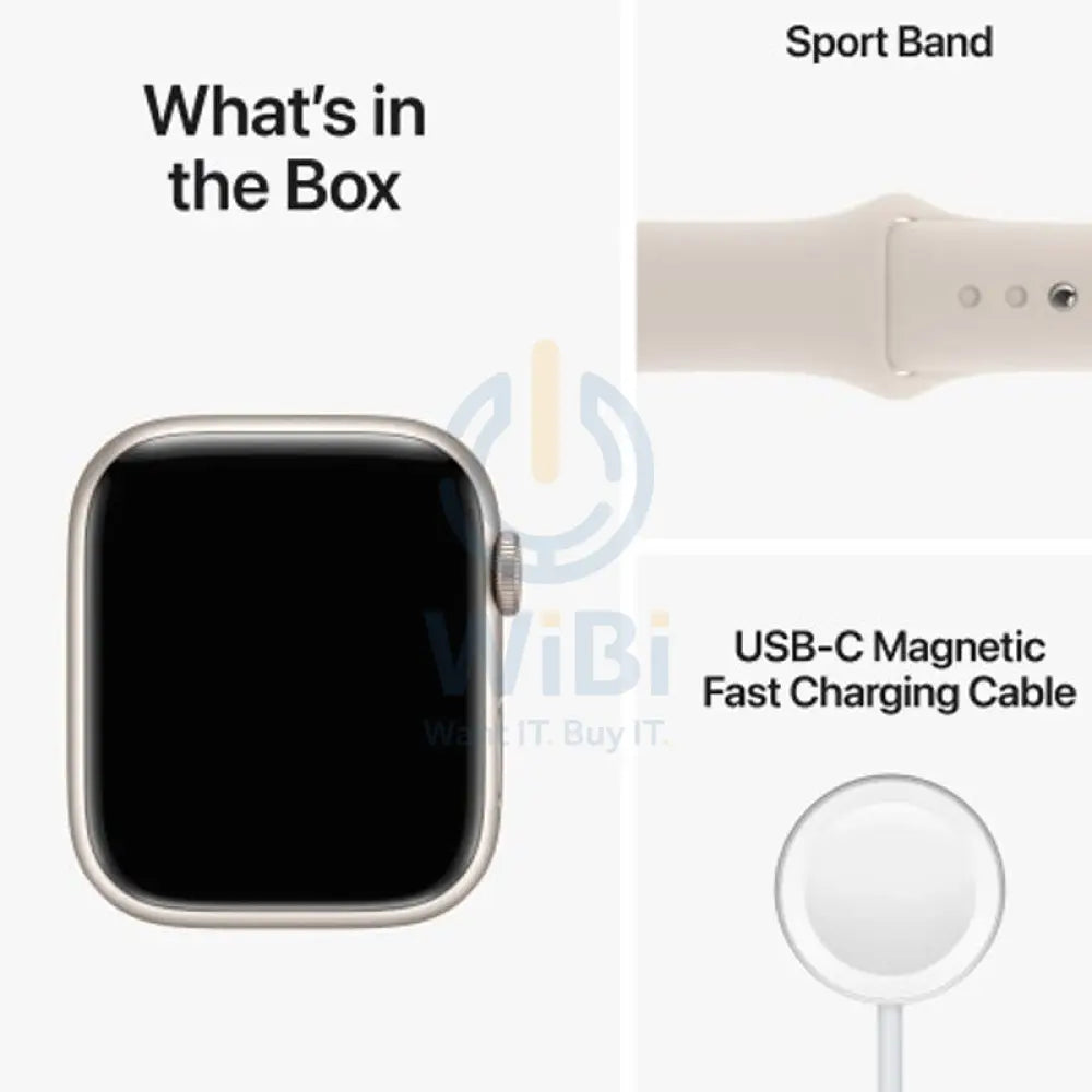 Apple Watch Series 8 - OLED / 32GB / 41mm / Bluetooth / Wi-Fi / Starlight Smart Watches > Offer Zone