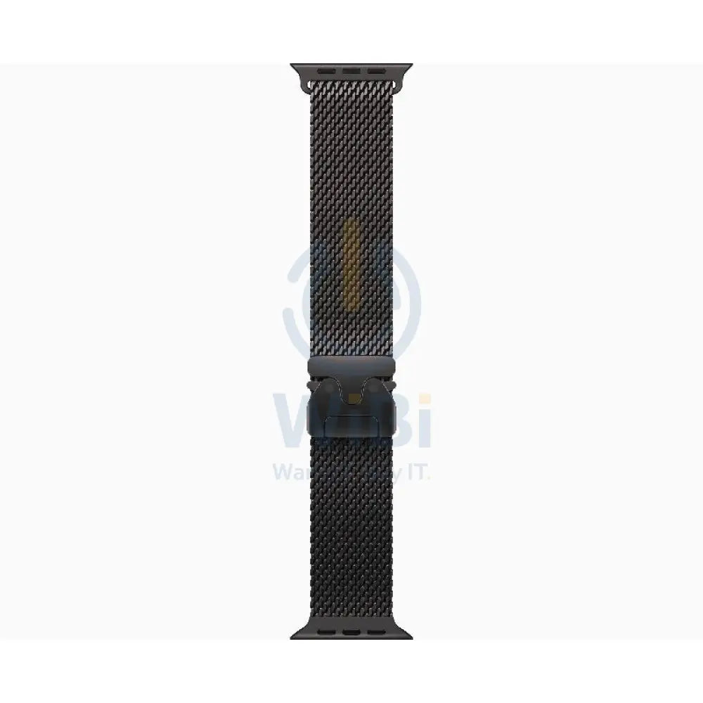 ابل ساعة ألترا 2 (2024) - LTPO OLED / 64 جيجابايت / 49 مم / بلوتوث / واي-فاي / خلوي / حلقة ميلانيز تيتانيوم أسود / تيتانيوم