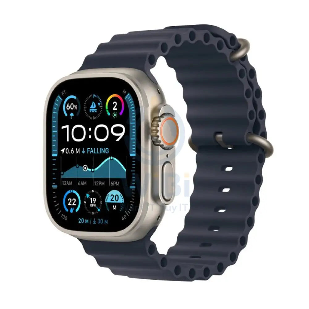 Apple Watch Ultra 2 (2024) - LTPO OLED / 64GB / 49mm / Bluetooth / Wi-Fi / Cellular / Titanium Navy Ocean Band Smart