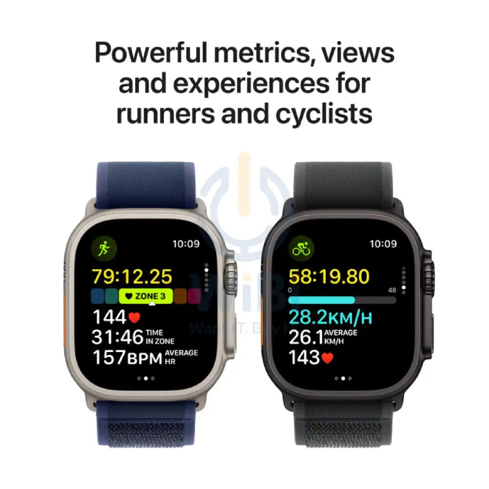 Apple Watch Ultra 2 (2024) - LTPO OLED / 64GB / 49mm / Medium / Bluetooth / Wi-Fi / Cellular / Tan Alpine Loop Smart