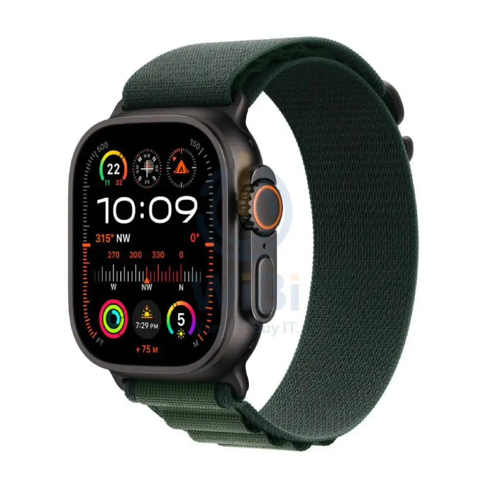 Apple Watch Ultra 2 (2024) - LTPO OLED / 64GB / 49mm / Medium / Bluetooth / Wi-Fi / Cellular / Titanium Dark Green
