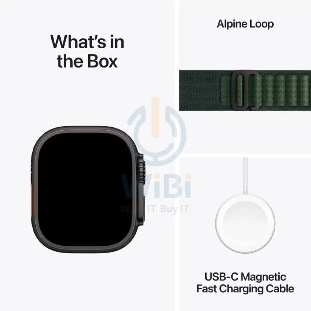 Apple Watch Ultra 2 (2024) - LTPO OLED / 64GB / 49mm / Medium / Bluetooth / Wi-Fi / Cellular / Titanium Dark Green