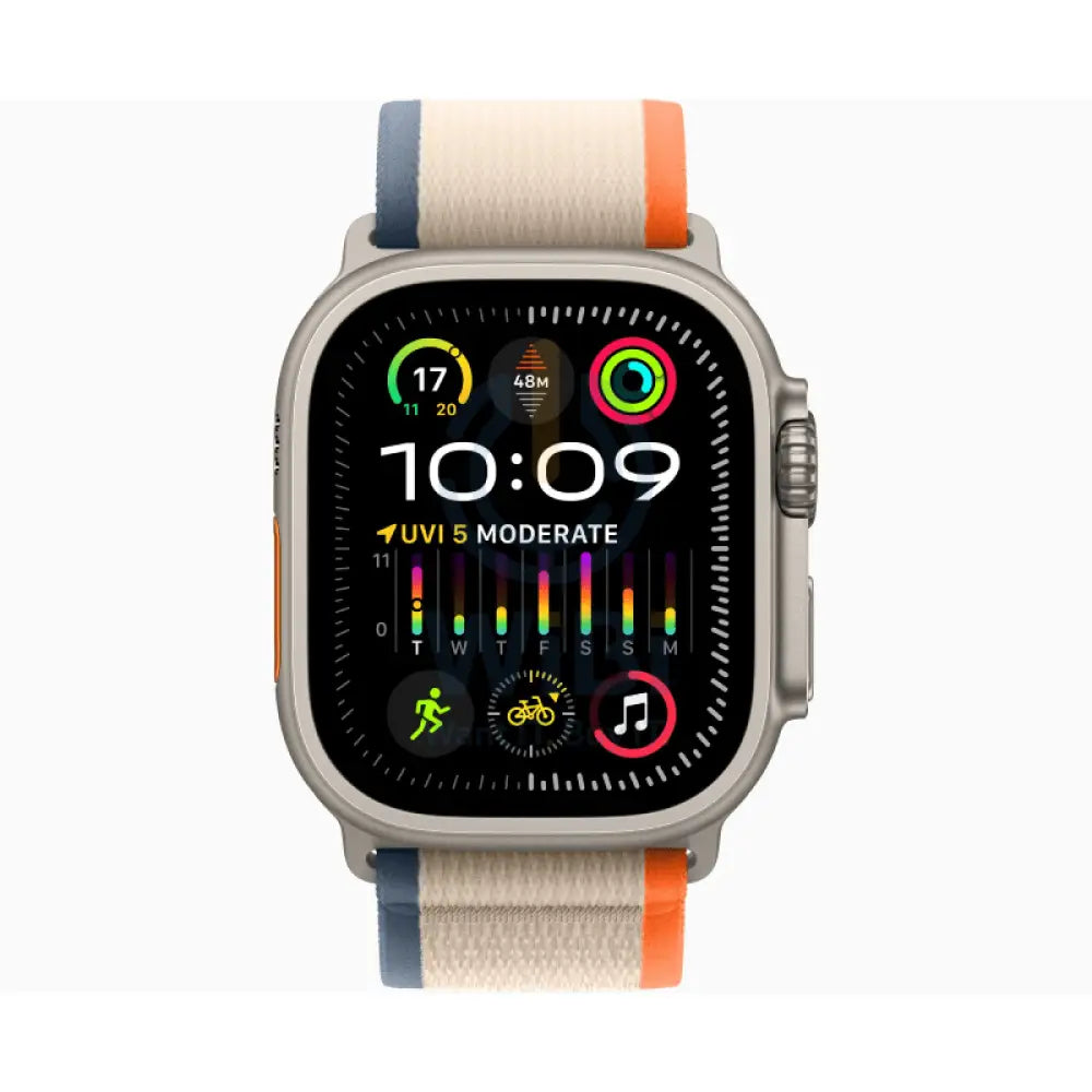 ابل ساعة ألترا 2 - LTPO OLED / 64 جيجابايت / 49 مم / بلوتوث / بلوتوث واي-فاي / خلوي / متوسط/ كبير / تيتانيوم بيج