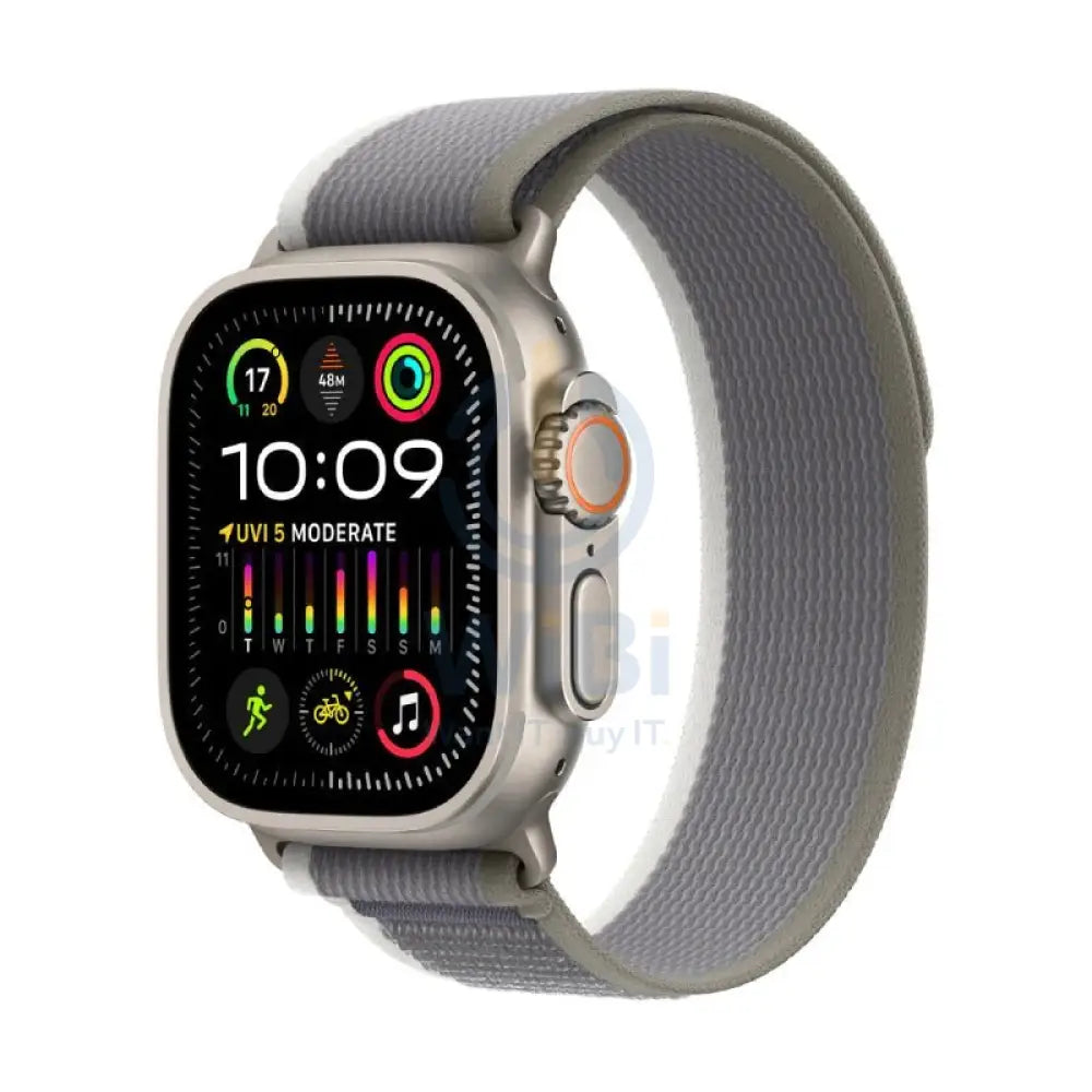 ابل ساعة ألترا 2 - LTPO OLED / 64 جيجابايت / 49 مم / بلوتوث / بلوتوث واي-فاي / خلوي / صغير/متوسط / تيتانيوم رمادي