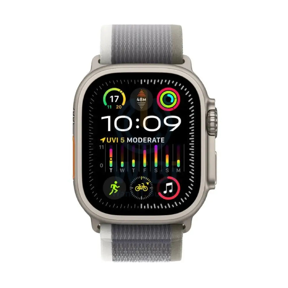 ابل ساعة ألترا 2 - LTPO OLED / 64 جيجابايت / 49 مم / بلوتوث / بلوتوث واي-فاي / خلوي / صغير/متوسط / تيتانيوم رمادي