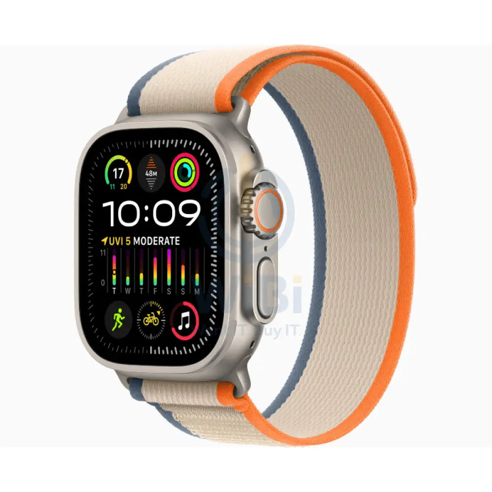 Apple Watch Ultra 2 - LTPO OLED / 64GB / 49mm / Bluetooth / Wi-Fi / Cellular / Small/Medium / Titanium Orange/Beige