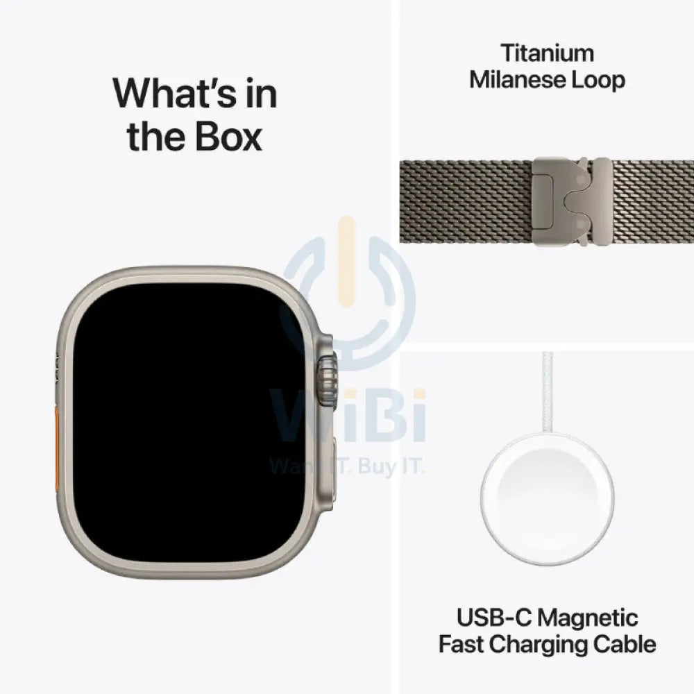 Apple Watch Ultra 3 - LTPO OLED / 64GB / 49mm / Bluetooth / Wi-Fi / Cellular / Large / Natural Titanium Case with
