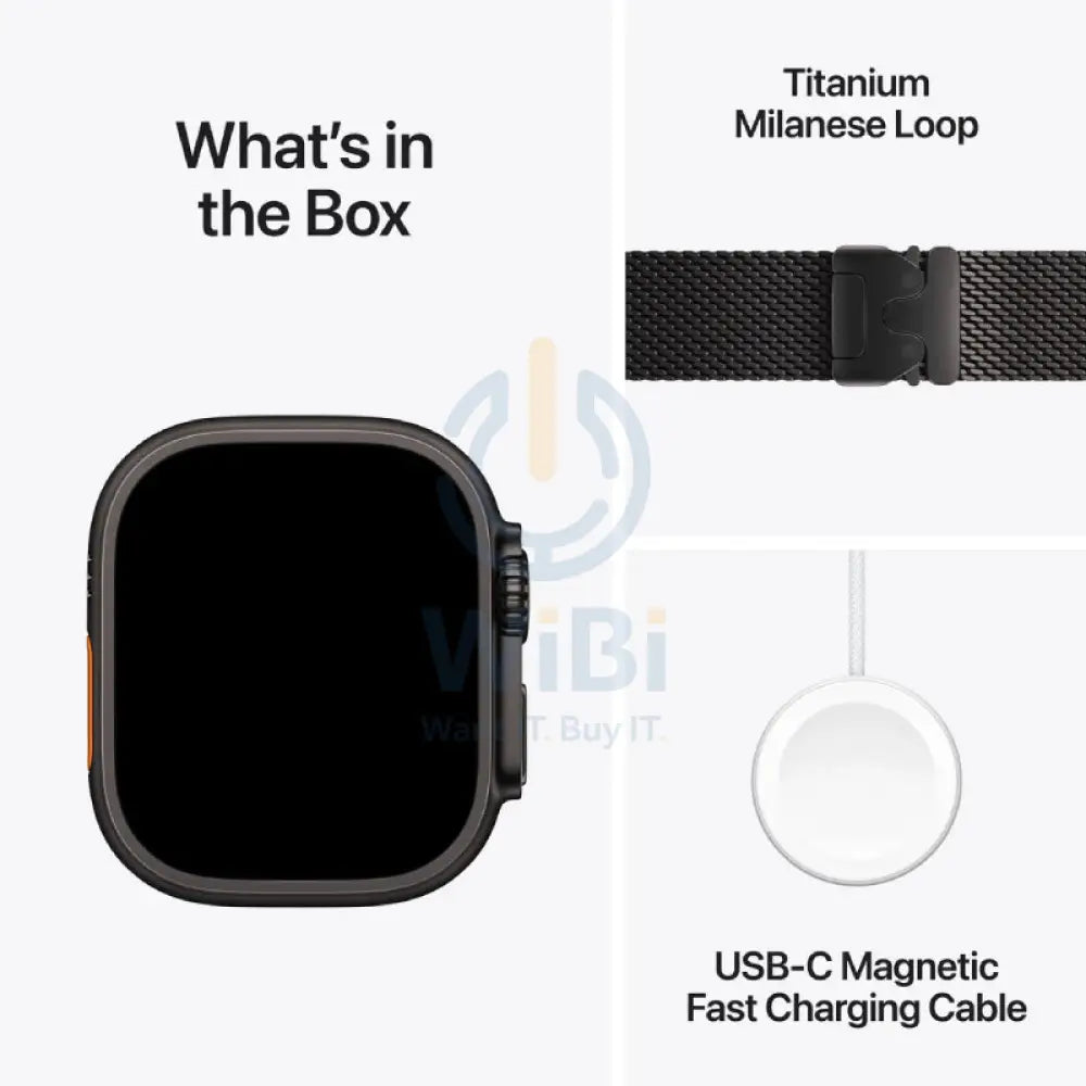 Apple Watch Ultra 3 - LTPO OLED / 64GB / 49mm / Bluetooth / Wi-Fi / Cellular / Medium / Black Titanium Case with Black