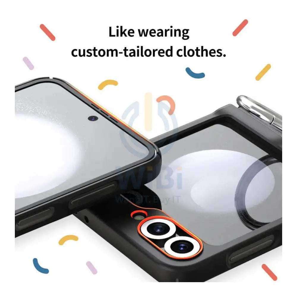 Araree Aero Flex Case With Finger Ring Holder - Samsung Galaxy Z Flip 6 / Black Accessories > Mobiles & Tablets >