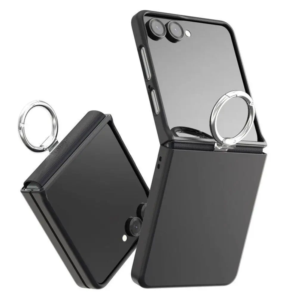 Araree Aero Flex Case With Finger Ring Holder - Samsung Galaxy Z Flip 7 / Black Accessories > Mobiles & Tablets >