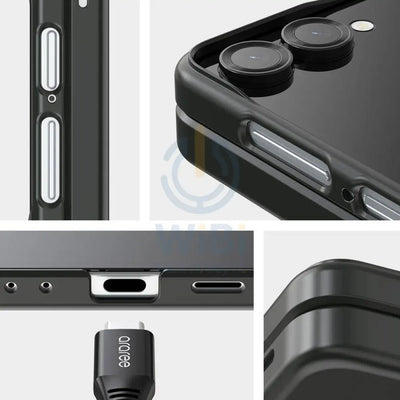 Araree Aero Flex Case With Finger Ring Holder - Samsung Galaxy Z Flip 7 / Black Accessories > Mobiles & Tablets >