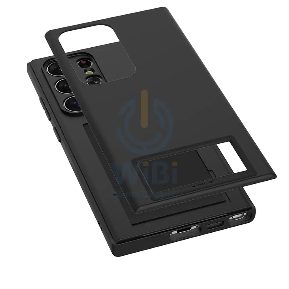 Araree Air Slot Case with card Slot For Samsung Galaxy S23 Ultra -Black Accessories > Mobiles & Tablets