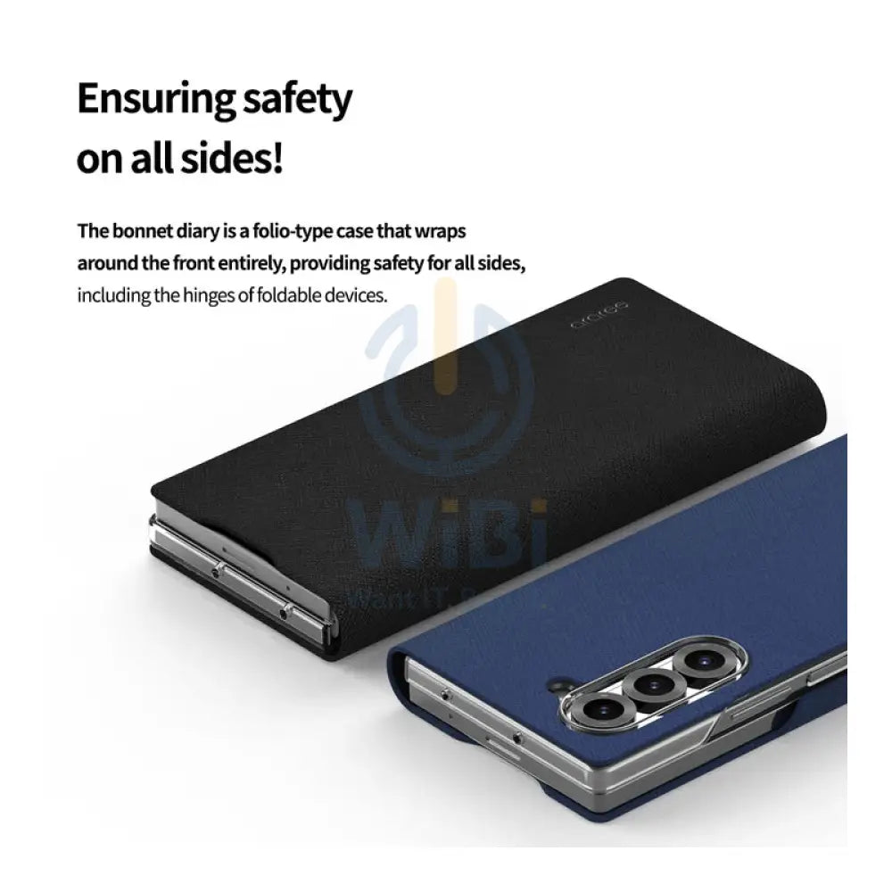 Araree Bonnet Diary Flip Case - Samsung Galaxy Z Fold 6 / Black Accessories > Mobiles & Tablets > Mobiles > Covers &