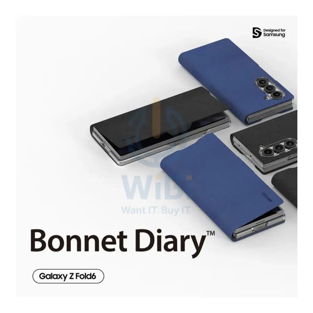 Araree Bonnet Diary Flip Case - Samsung Galaxy Z Fold 6 / Black Accessories > Mobiles & Tablets > Mobiles > Covers &