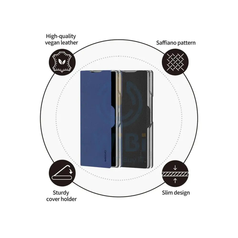 Araree Bonnet Diary Flip Case - Samsung Galaxy Z Fold 6 / Black Accessories > Mobiles & Tablets > Mobiles > Covers &
