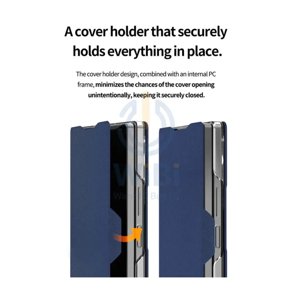Araree Bonnet Diary Flip Case - Samsung Galaxy Z Fold 6 / Blue Accessories > Mobiles & Tablets > Mobiles > Covers &