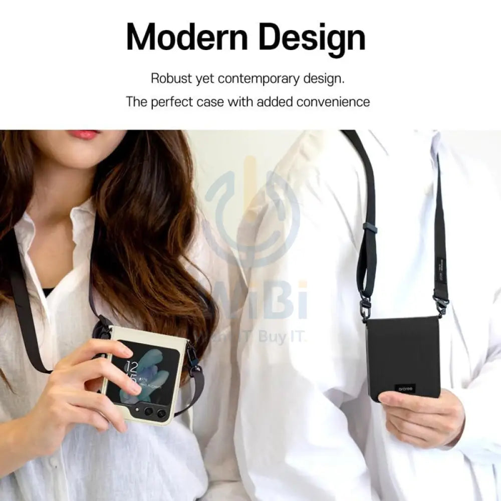 Araree Canvas Diary Flip Case - Samsung Galaxy Z Flip 5 / Black Accessories > Mobiles & Tablets > Mobiles > Covers &