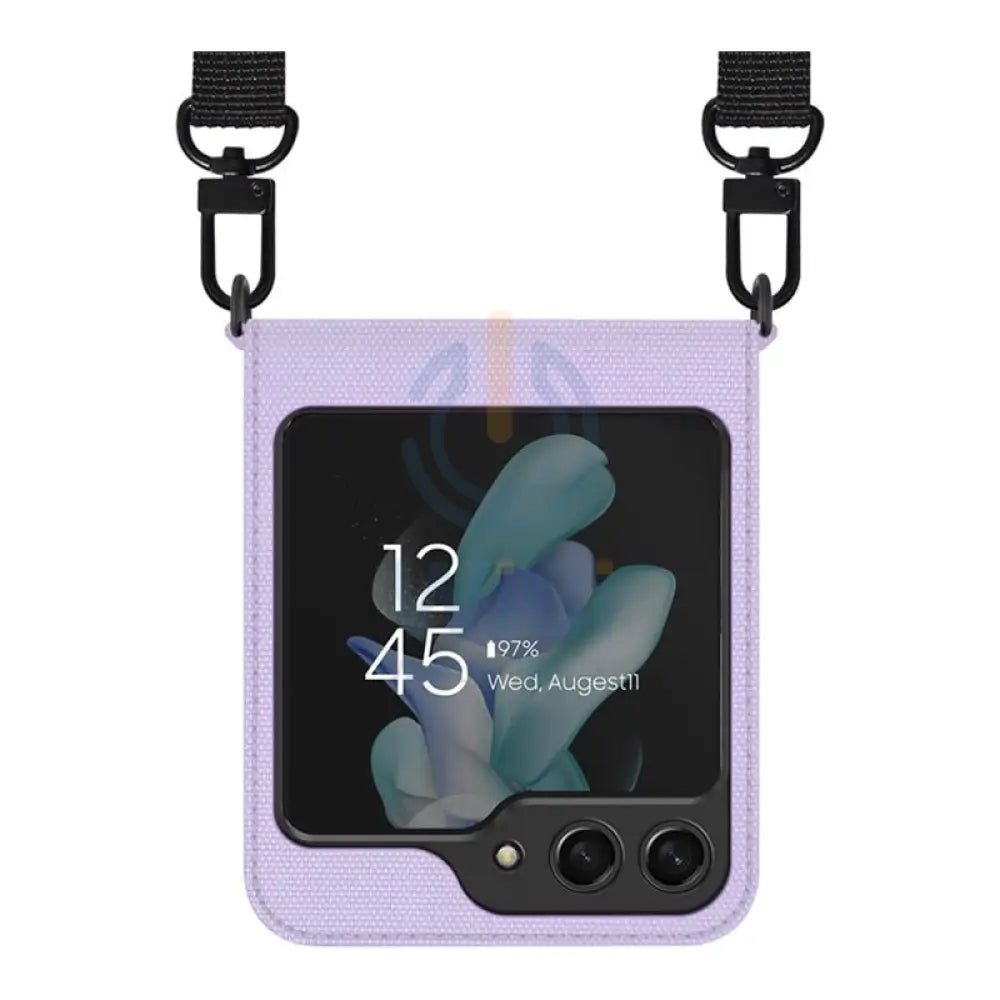 Araree Canvas Diary Flip Case - Samsung Galaxy Z Flip 5 / Purple Accessories > Mobiles & Tablets > Mobiles > Covers &