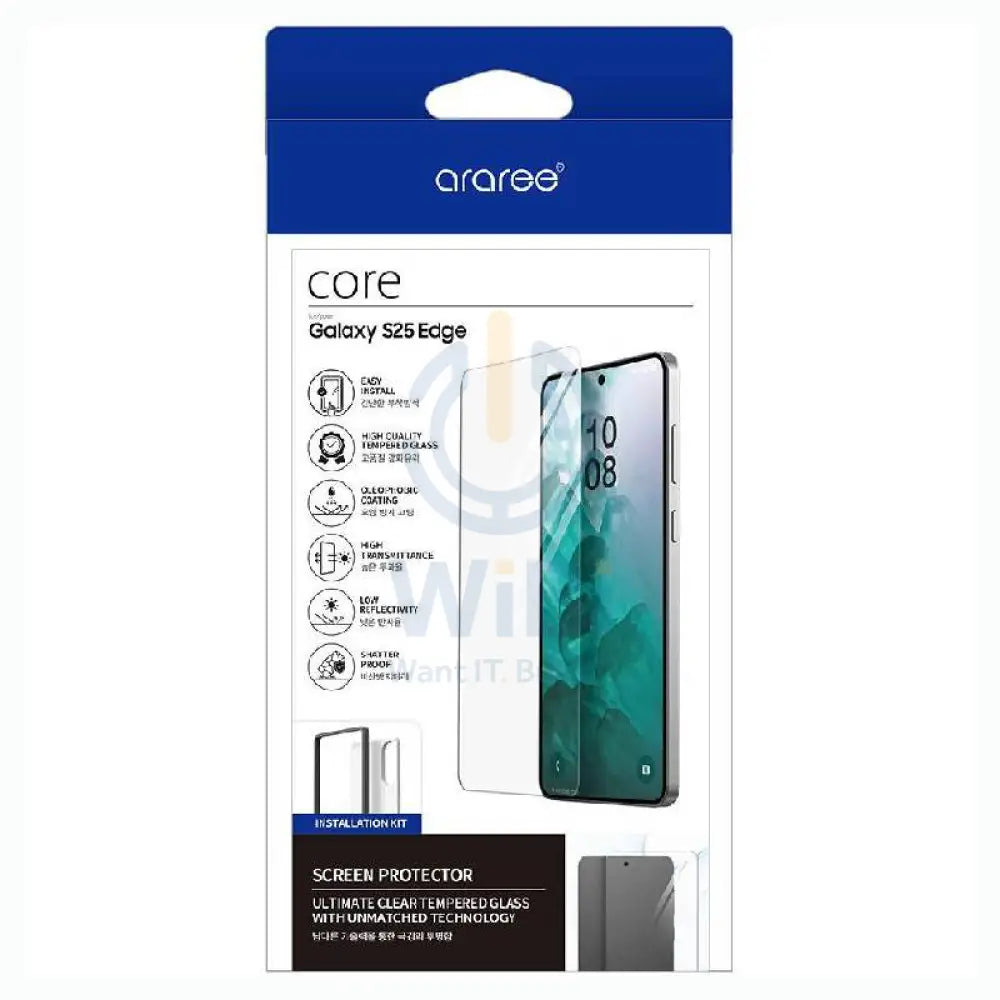 Araree Core Smartphone Screen Protector - Samsung Galaxy S25 Edge / Clear Accessories > Mobiles & Tablets > Mobiles >