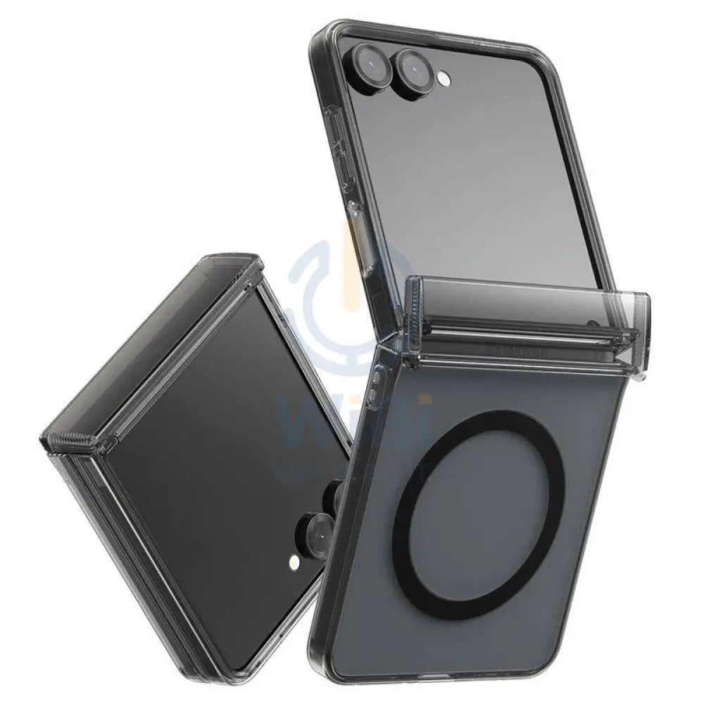 Araree Duple 360 Magsafe With Hinge Protection Case - Samsung Galaxy Z Flip 7 / Clear/Black Accessories > Mobiles &