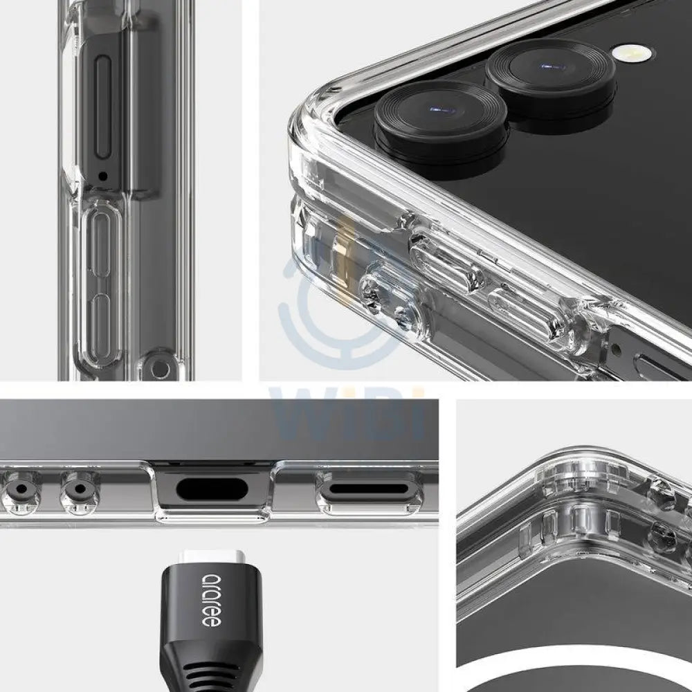 Araree Duple Magsafe Case - Samsung Galaxy Z Flip 7 / Clear Accessories > Mobiles & Tablets > Mobiles > Covers & Cases