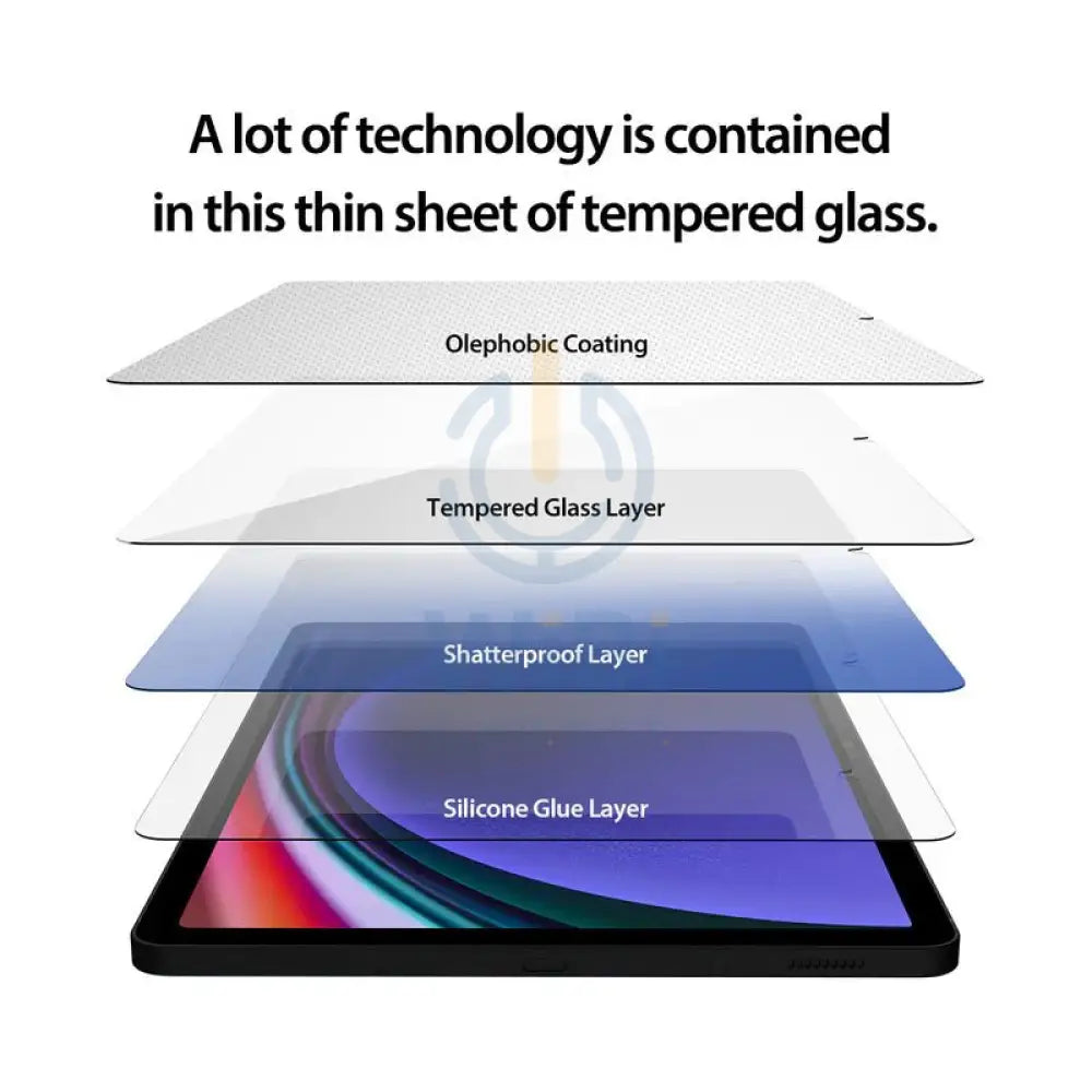 Araree Front Core Tempered Glass Screen Protector - Samsung Galaxy Tab S9 Fe Plus / Clear Accessories > Mobiles &