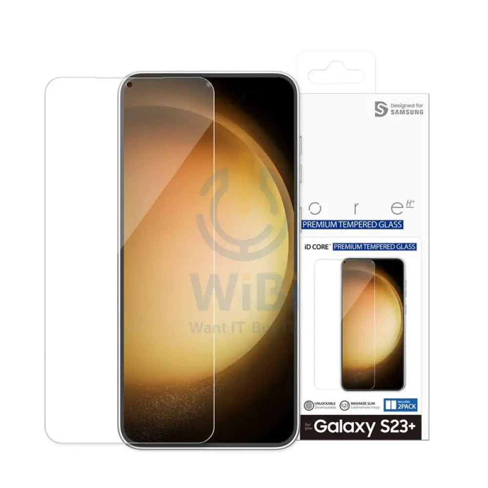Araree Id Core Glass Screen Protector For Samsung Galaxy S23 Plus - Clear (2 pieces) Accessories > Mobiles & Tablets >