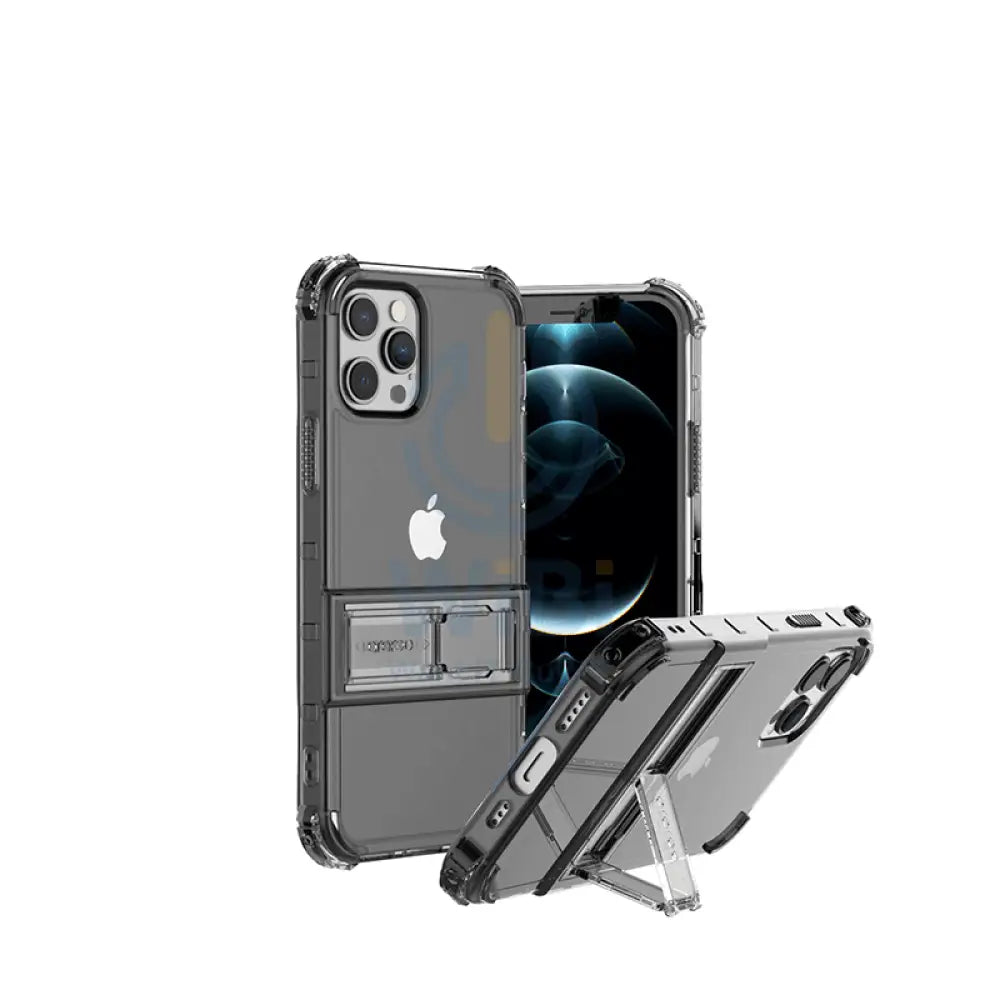 Araree Mach Stand Case For iPhone 12 & 12 Pro - Black Accessories > Mobiles & Tablets > Offer Zone