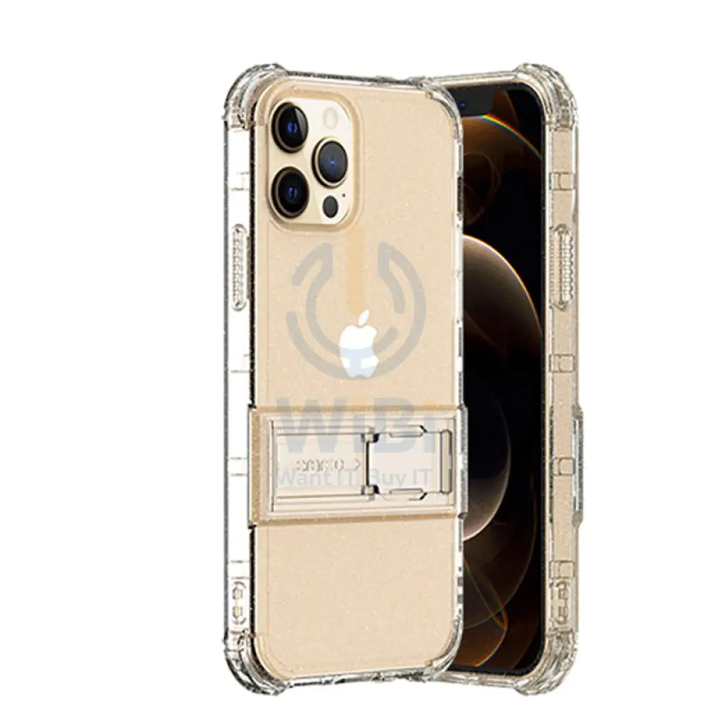 Araree Mach Stand Case For iPhone 12 Pro Max - Glitter Clear Accessories > Mobiles & Tablets