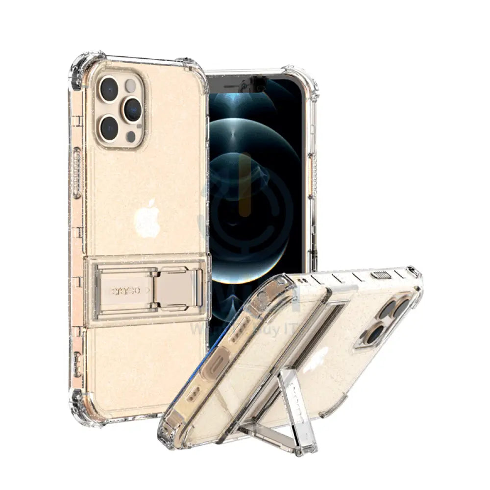 Araree Mach Stand Case For iPhone 12 Pro Max - Glitter Clear Accessories > Mobiles & Tablets