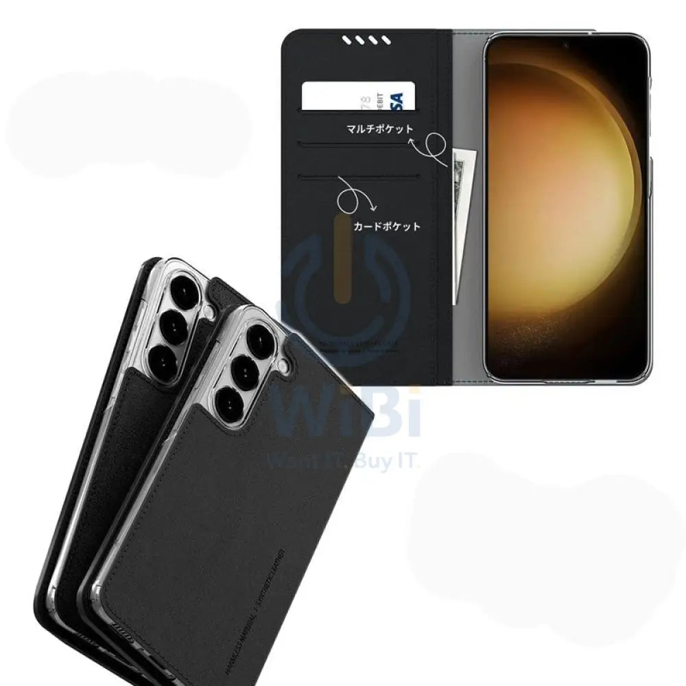 Araree Mustang Dairy Wallet Case - Samsung Galaxy S23 Ultra / Black Accessories > Mobiles & Tablets > Mobiles > Covers