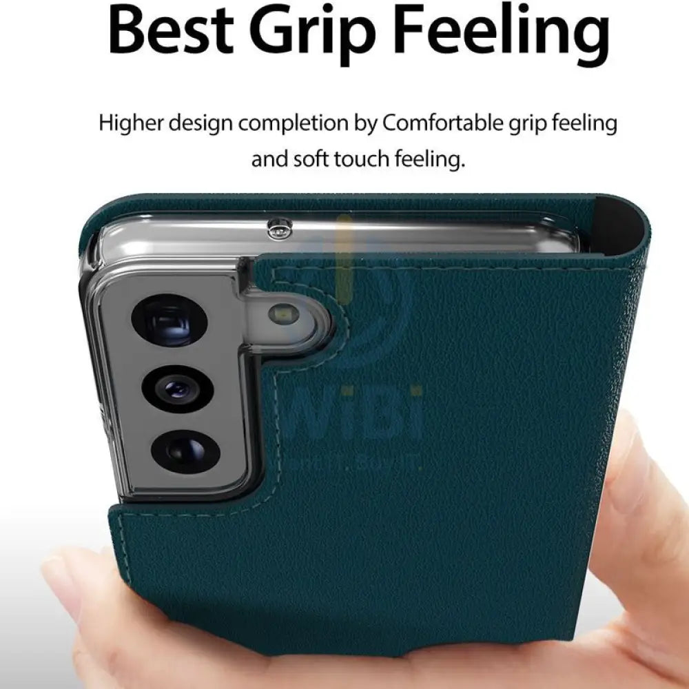Araree Mustang Diary Cover For Samsung Galaxy S22 Ultra - Ash Blue Accessories > Mobiles & Tablets