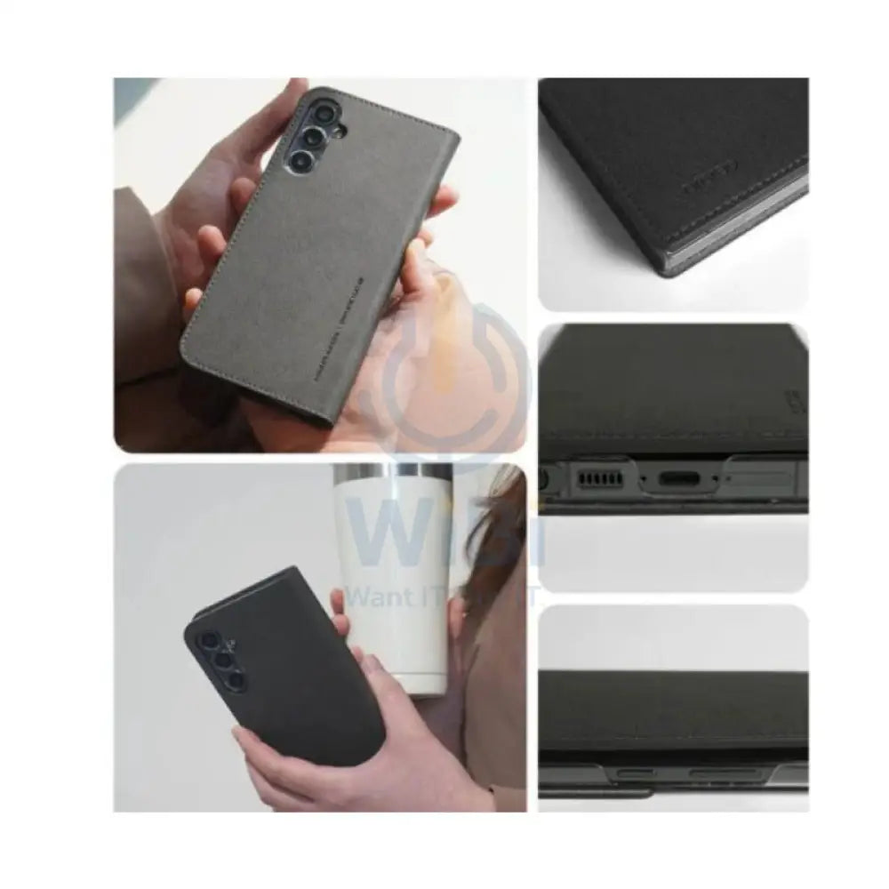 Araree Mustang Diary Wallet Case - Samsung Galaxy S24 Ultra / Black Accessories > Mobiles & Tablets > Mobiles > Covers