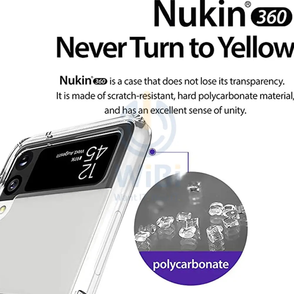 Araree Nukin 360 Case For Samsung Galaxy Z Flip 3 - Clear Accessories > Mobiles & Tablets