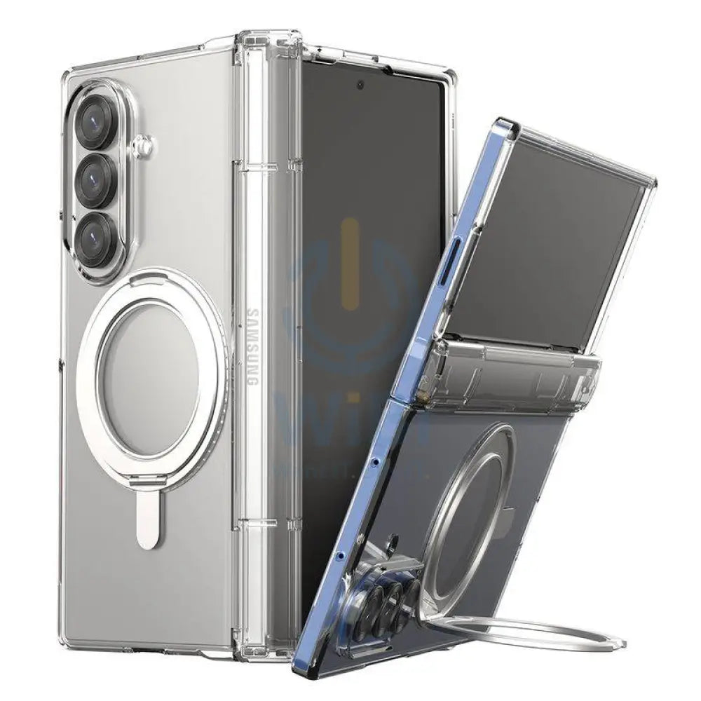 Araree Nukin 360 Magsafe Stand With Hinge Protection Case - Samsung Galaxy Z Fold 7 / Clear Accessories > Mobiles &