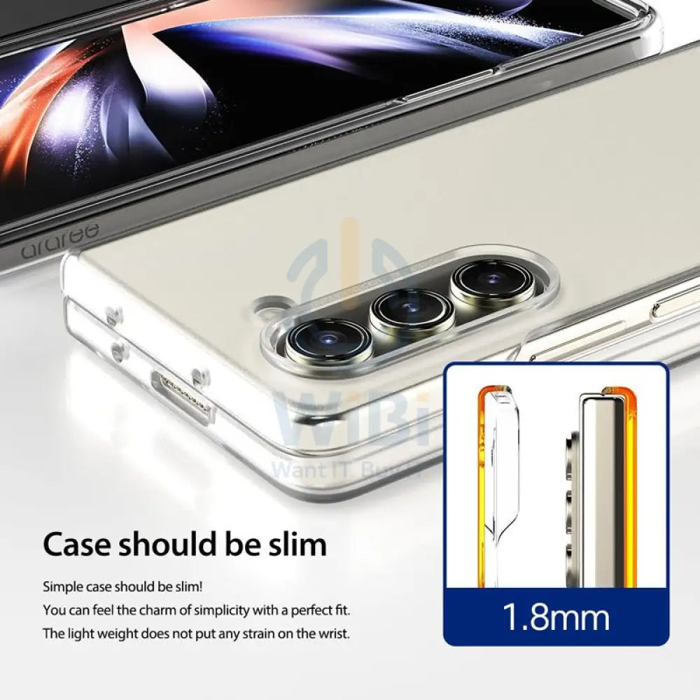 Araree Nukin Case - Samsung Galaxy Z Fold 5 / Clear Accessories > Mobiles & Tablets > Mobiles > Covers & Cases > Offer