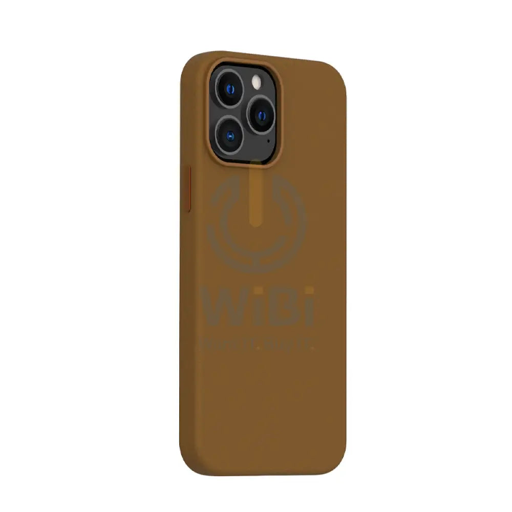 Araree Pellis PU Leather Case For iPhone 13 Pro Max- Brown Accessories > Mobiles & Tablets