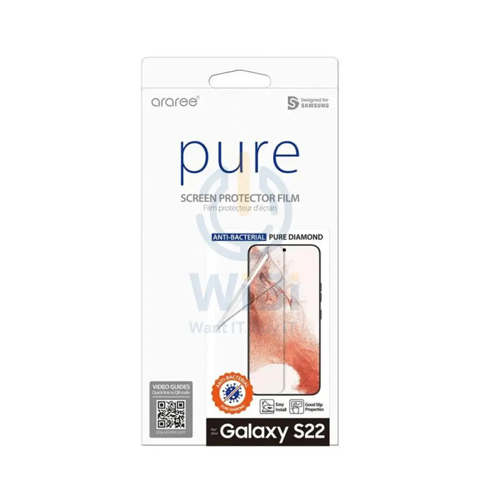 اراري شاشة حامي الماس النقي لـ سامسونج جالكسي S22 - شفاف اكسسوارات > هواتف تابلت > هواتف تابلت > شاشة