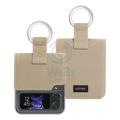Araree Ring Diary Case For Z Flip 4 - Beige Accessories > Mobiles & Tablets