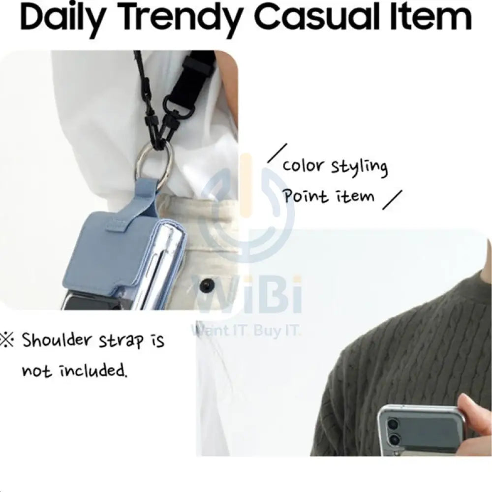 Araree Ring Diary Case For Z Flip 4 - Sky Blue Accessories > Mobiles & Tablets