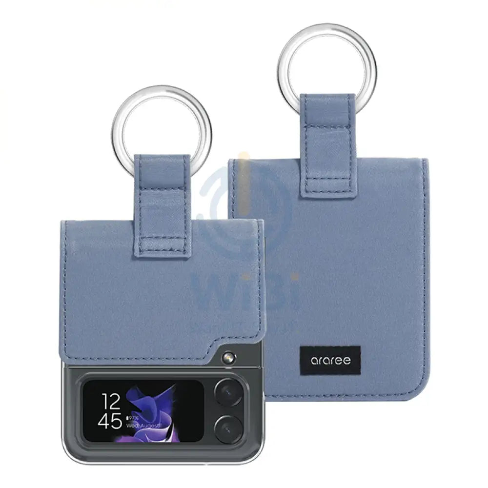 Araree Ring Diary Case For Z Flip 4 - Sky Blue Accessories > Mobiles & Tablets