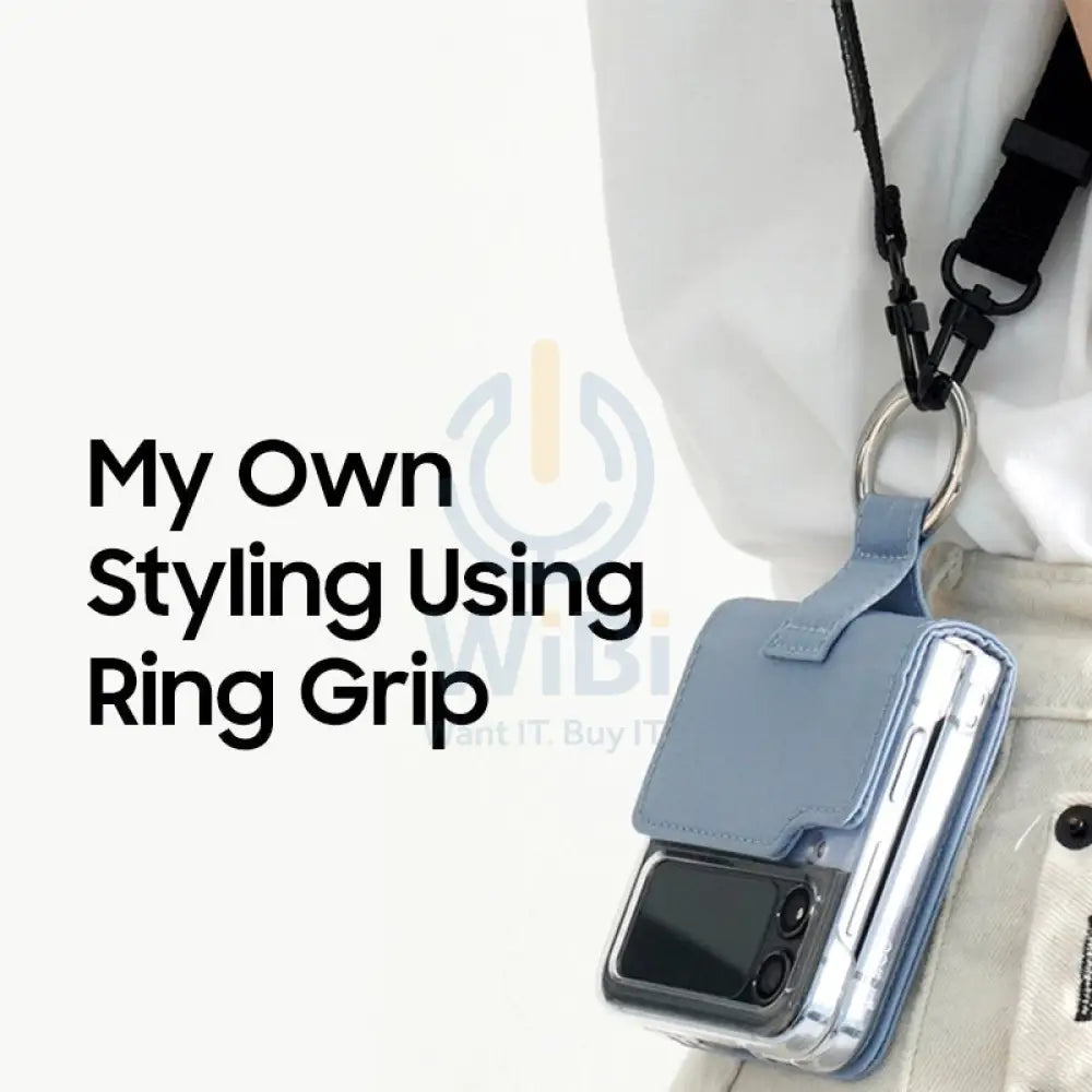 Araree Ring Diary Case For Z Flip 4 - Sky Blue Accessories > Mobiles & Tablets