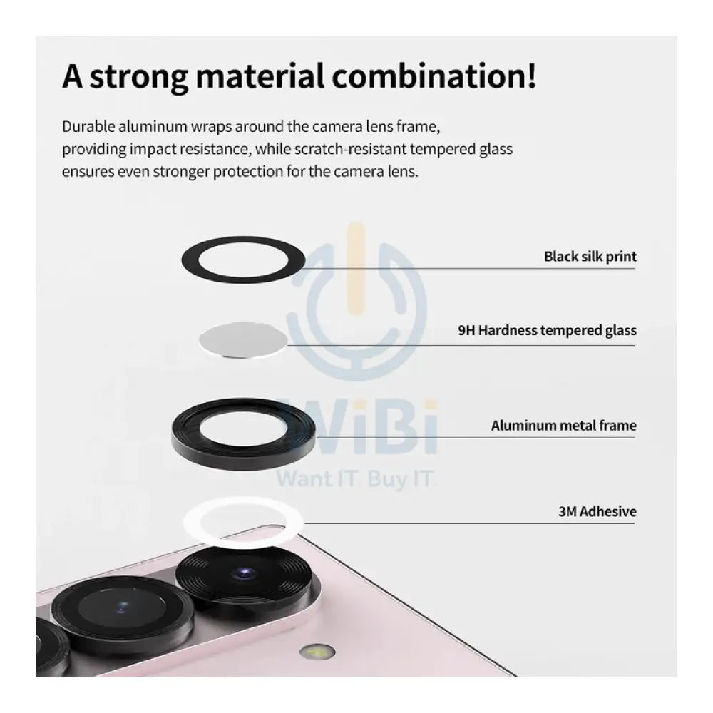 Araree Sub Core Metal Ring Camera Lens Protector Glass - Samsung Galaxy Z Fold 6 / Clear Accessories > Mobiles &