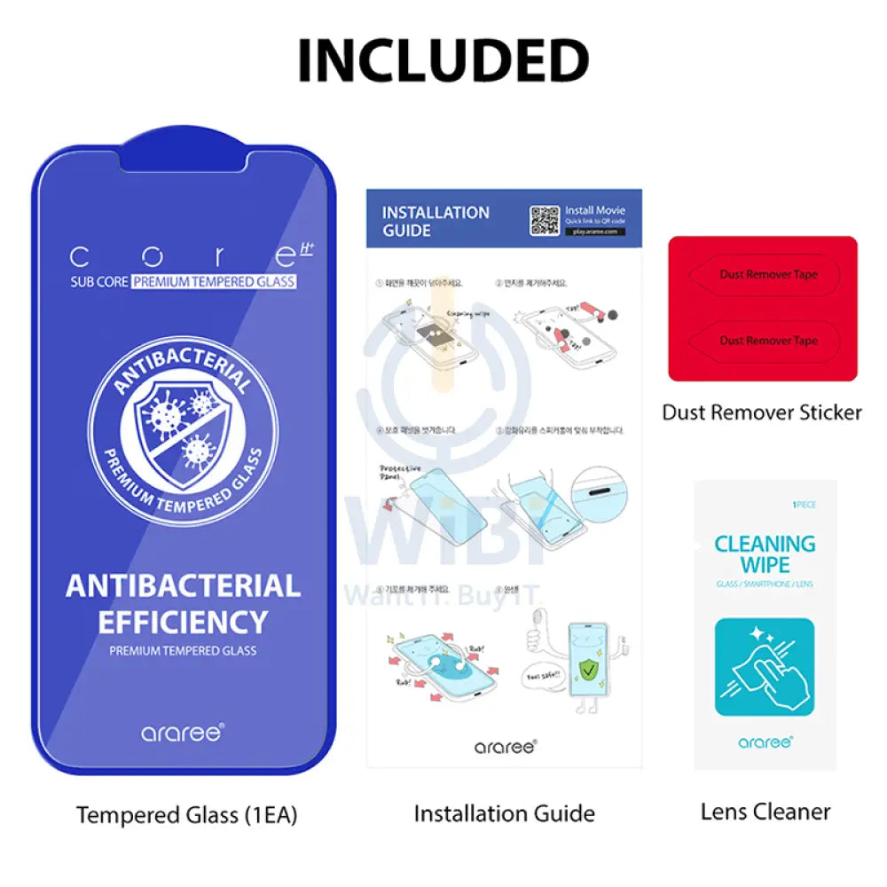 Araree Sub Core Tempered Glass For iPhone 12 Pro Max - Clear Accessories > Mobiles & Tablets > Mobiles > Screen